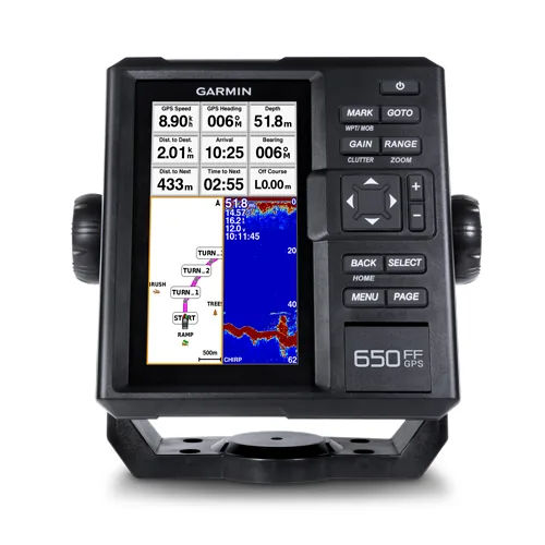 Эхолот Garmin Fishfinder 650 GPS с трансдьюсером GT20-TM