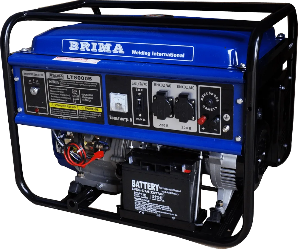 Бензиновый электрогенератор BRIMA LT 8000B